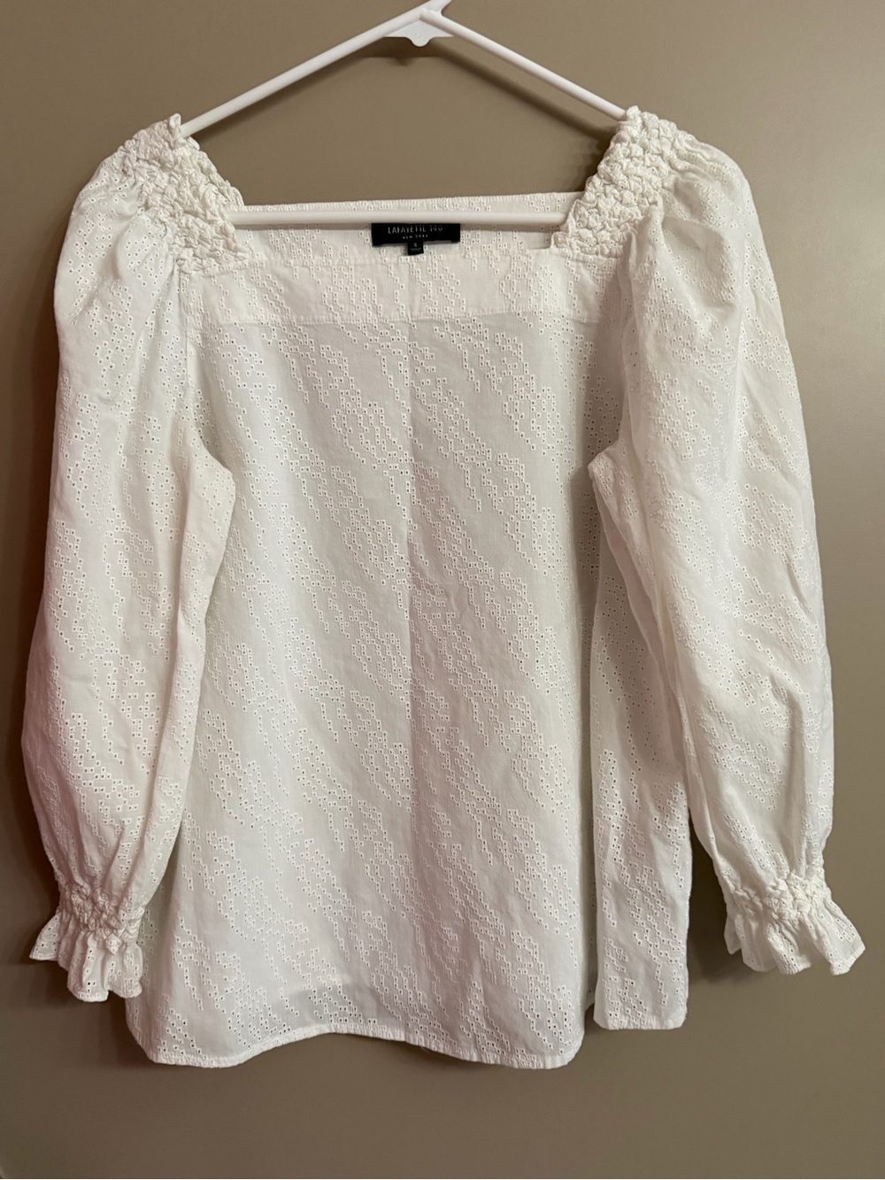 Lafayette 148 Eyelet Blouse